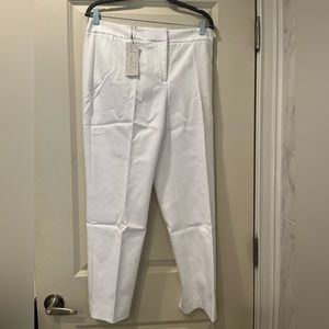 Chico’s Women’s White Ankle Suit Pants Bottom BL Size 1R NWT